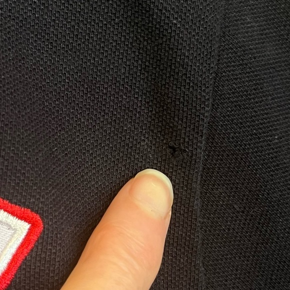 Men's Nashville Hard Rock Cafe Thick Polo Shirt Sz L Black Embroidered - Picture 12 of 16